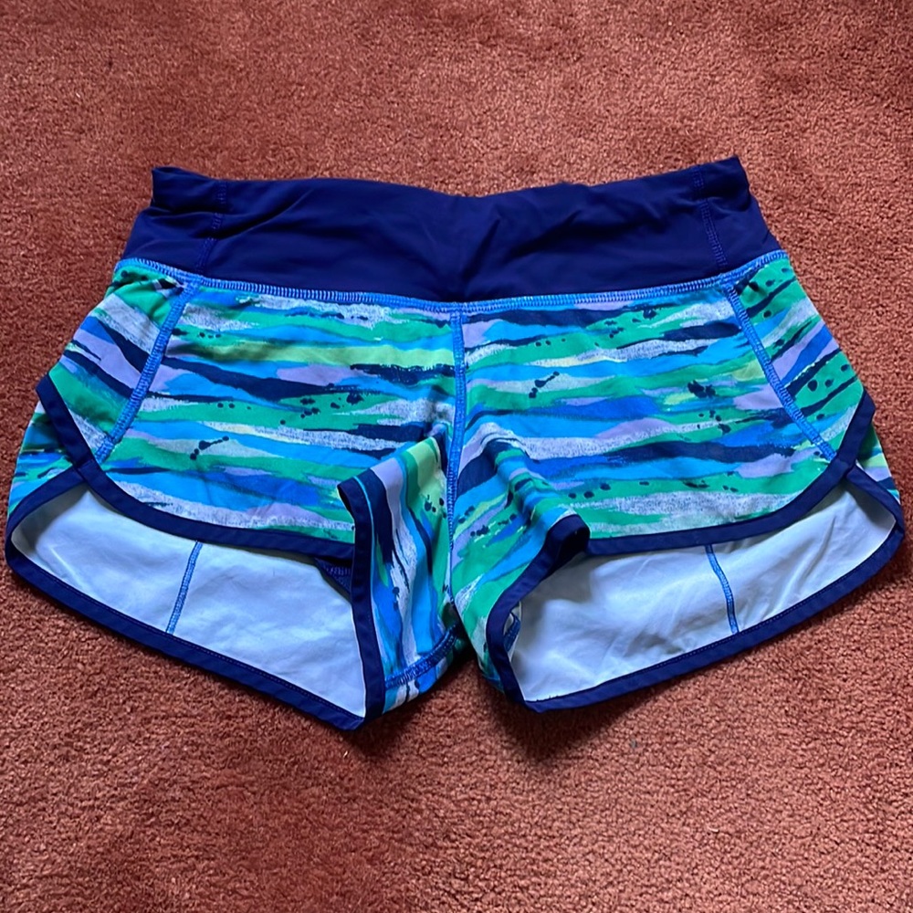 Lululemon size 2 low-rise speed up shorts